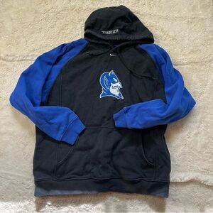 Vintage Duke Blue Devils Nike Center Swoosh Embroidered Hoodie Mens XL